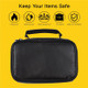 Multi-Layer Zipper Closure Fire and Water Resistant Fireproof File Document Money Cards Bag Safety Organizer for Home Office Travel - Black
