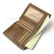 Men's Wallet Leather Multiple Card Slots Coin Purse Bag Card Holder Bag - Light Brown