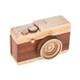 Retro Camera Design Wooden Music Box Classical Melody Christmas Festival Musical Gift Decoration Craft