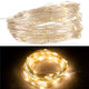DC 6V 10M/33FT 100LED Copper Wire Xmas Wedding Party String Fairy Light for Party/Garden/Indoor Decoration/Outdoor Decoration - Warm White Light