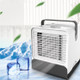 New Summer USB Negative Ion Air Conditioning Fan Mini Air Cooler Home Office Dormitory Small Cooling Fans - White
