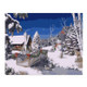 Home Wall Decor DIY Oil Canvas Number Kit Painting for Adults Kids Beginner - 12 x 16 Inch/Snow