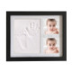 For Baby Simple Photo Frame with Mud Hand Footprint Nursery Decor - Black