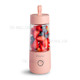 VITAMER 350ml Portable Electric Fruit Juicer USB Rechargeable Smoothie Blender Machine Kitchen Fruit Mixer Cup Juicing Cup - Pink