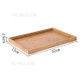 Bamboo Plate 22x13x2.5cm Tea Serving Tray for Food Breakfast Party Tea Coffee Table Decor Set