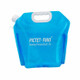 PICTET.FINO RH46 5L Water Carrier Collapsible Water Bag for Camping Hiking Picnic BBQ - Blue