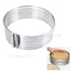 Mousse Mould Ring Bakeware Tool Large 9.5 to 12 Inch Adjustable Round Stainless Steel Cake Bakery Ring (BPA-free, No FDA Certificate)