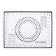 30cmx40cm Food-graded Silicone Mat Non-slip Kitchen Baking Cookies Pizza Pad with Measurement Scale (BPA-free, No FDA Certificate) - Black