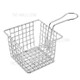 Mini Square Fry Basket Stainless Steel French Fries Holder Fried Food Presentation Basket (without FDA Certification) - Silver