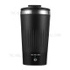 300ml Self Stirring Mug Auto Self Mixing Stainless Steel Cup with Lid 3 Speeds for Coffee Tea Hot Chocolate - Black