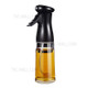 Oil Sprayer Glass Oil Spray Bottle 200ML Oil Misters Vinegar Bottle Oil Dispenser for Kitchen Air Fryer Cooking BBQ Salad Roasting (BPA Free, No FDA Certificate) - Black