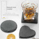 B-1117 Rock Stone Table Cup Mat Coffee Milk Cup Pad Bowl Heat Insulation Pad Coasters Non-slip Placemat - Burr Round