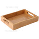 20*15*4cm Bamboo Serving Tray with Handles Eating Trays for Living Room/Restaurants