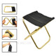 Outdoor Portable Folding Fishing Camping Barbecue Hiking Picnic Train Seating Chair - Size: M / Gold