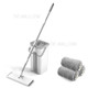 Microfiber Mop with Bucket Floor Cleaning Self-Squeeze Dry Wet Dual Use Floor Mop with Pads