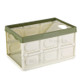 Multifunctional Storage Box Folding Containing Box Stackable Storage Bin Foldable Plastic Box Laundry Basket - Green