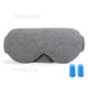 Soft Cotton Sleep Eye Mask Light Blocking Eye Blindfold Cover for Home Travel - Dark Grey