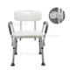 Bathroom Shower Bench with Back & Arms Shower Seat Shower Chair for Elderly Pregnant Disabled