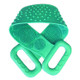 Silicone Back Scrubber Bath Brush Double Sided Exfoliating Handle Body Washer Massage Strap Deep Clean Invigorate Skin for Men Women 70cm - Green