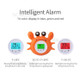 Bath Thermometer with Room Temperature Lovely Crab Shape Floating Bath Toy Bathtub Safety Temperature Thermometer