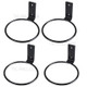 4Pcs Hanging Plant Bracket Metal Flower Pot Wall Mounted Holder Rings for Outdoor Indoor Decoration - 4 inches