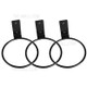 3 Pcs Wall Mounted Plant Wall Hanger Flower Pot Holder Ring Metal Hooks - 4 inches