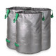 3pcs 100L Reusable Garden Waste Bag Recyclable Leaf Trash Container for Garden Lawn Patio