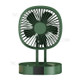 Desk Fan Battery Operated Fan Rechargeable Folding Personal Fan 3 Speed Adjustable USB Fan for Office Bedroom Home Desktop Camping - Green