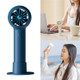 XYD- E18 2000mAh Handheld Fan Turbine USB Charging Low Noise Operation Summer Cooling Desktop Fan - Blue