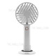 Y6 Summer Mini USB Rechargeable Hand-held Desktop Fan Mute 3-Speed Cooling Fan - White