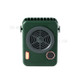 F856 Camera Shape Neck Hanging Desktop Mini Fan with Smart Digital Display - Green