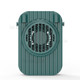 Y2 Mini Portable Handheld Desktop Neck Hanging Fan Cooler Rechargeable Summer 3-Speed Cooling Fan - Midnight Green