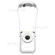 HL10 Digital Display USB Charging No Leaf Mini Cooling Fan Summer Semiconductor Cooler Hanging Neck 3-Speed Quiet Fan - White
