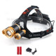 RJ-3000 Headlamp Outdoor Headlight Waterproof T6 Beads Head Torch Hunting Flashlight with Charger