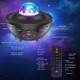 Projector Night Light Sound Control with Bluetooth Music Speaker Rhythmical Music Light