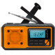 Emergency Digital Radio WB/AM/FM Alert Mode 4000mAh Battery Hand Crank Solar Outdoor Digital Radio with Emergency SOS Alarm Headphone Jack Alarm Clock Flashlight