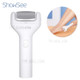 SHOWSEE B1-W Electric Foot File Callus Remover Rechargeable IPX7 Waterproof Pedicure Tools with 2 Rollers Heads for for Dead/Hard/Cracked/Dry Skin - White