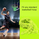 Nightlight Basketball Net Luminous Outdoor Portable Sun Powered Sports Nylon Net 12 Loops Standard Size for Indoor Outdoor Rims