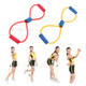 Resistance Band Yoga Pilates ABS Exercise Stretch Fitness Tube Workout Bands