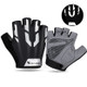 WEST BIKING Bicycle Gloves Touch Screen Reflective Anti-shock Cycling Mittens, Half Finger - M