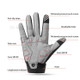 ROCKBROS S209 One Pair Windproof Touch Screen Gloves Shock-absorbing Full Finger Biking Gloves - Size: S