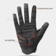 ROCKBROS S208BK One Pair Water Resistant Touch Screen Gloves Shock-absorbing Full Finger Biking Gloves - Size: S