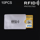 10 PCS Aluminum Foil RFID Blocking Credit Card ID Bank Card Case Card Holder Cover, Size: 9.1*6.3cm
