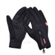 1 Pair Touch Screen Full-finger Non-slip Gloves Mittens Windproof Outdoor Skiing Cycling Gloves - Black / S