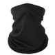 Dust and Sun Protection Summer Outdoor Cycling Half Face Mask Solid Color Ice Silk Elastic Neck Gaiter - Black