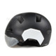 GUB V3 Motorcycle City Helmet with Lens Helmet Protector, Head Circumference: 54-58cm - Size: M / Matte Black + Jet White