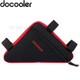 DOCOOLER For Cycling Bicycle Front Saddle Tube Frame Triangle-Shaped Holder Bag - Red