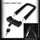 INBIKE Bike U Lock Anti-theft Lock Bike Wheel Lock with Mounting Bracket and Keys