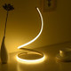 LED Spiral Table Lamp Home Living Room Bedroom Decoration Lighting Bedside Light, Specifications:EU Plug(Gold)