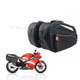 1 Pair Motorcycle Scooter Pannier Saddlebag Luggage Saddle Storage Bag with Rain Cover